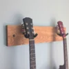 Solid Oak Double Guitar Wall mount
