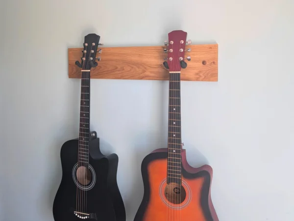 Solid Oak Single/Double/Triple Guitar Wall Mount
