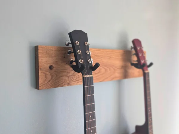 Solid Oak Single/Double/Triple Guitar Wall Mount