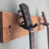 Solid Oak Double Guitar Wall mount