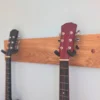 Solid Oak Double Guitar Wall mount