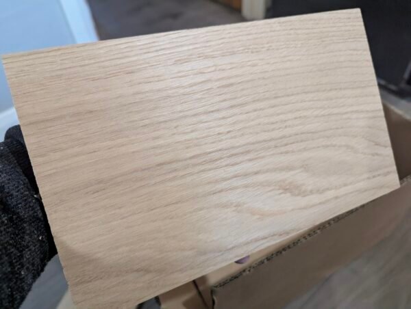 Close up of Solid Oak Hardwood Offcuts