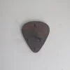 Solid Black Walnut Plectrum Guitar Mount - no guitar, straight image